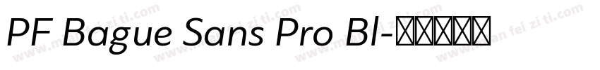 PF Bague Sans Pro Bl字体转换